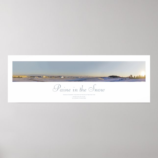 Paine in the Snow Print Poster (Vorne)