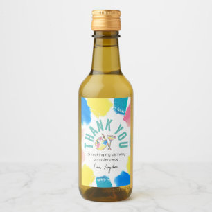 Paint and Side Birthday Wine Gastgeschenk Vielen D Weinetikett