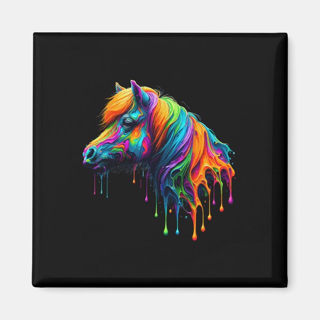 Paint Art Miniatur Reiten Magnet (Vorne)