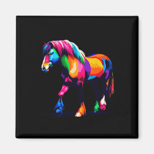 Paint Art Welsh Pony und Cob Reitsport Eque Magnet