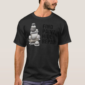Paint Ausblenden Wiederholen junger Künstlerrockma T-Shirt