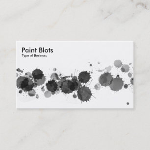 Paint Blots - Black Visitenkarte