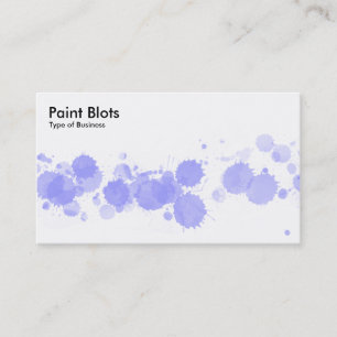 Paint Blots - Pastellblau Visitenkarte