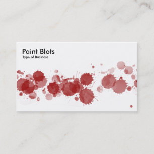 Paint Blots - Ruby Visitenkarte