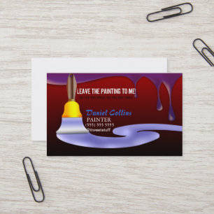 Paint Brush Painter Painter Painting Business Card Visitenkarte