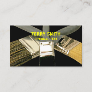 Paint Brushes Business Card Visitenkarte