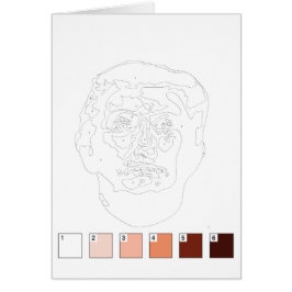 Paint by Numbers Card: Donald Trump