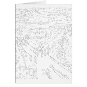 Paint By Numbers Card : Le cri