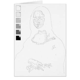 Paint By Numbers Carte : Mona Lisa