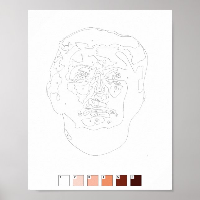 Paint by Numbers Poster: Donald Trump Poster (Vorne)