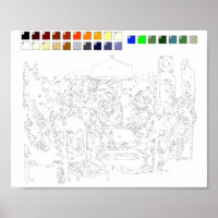 Paint by Numbers Poster: Hunde Poker Poster spiele