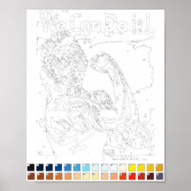 Paint by Numbers: Rosie the Riveter Poster