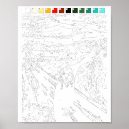 Paint by Nummernplakat: Das Screenposter Poster