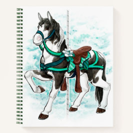 Paint Carousel Horse Notebook Notizbuch