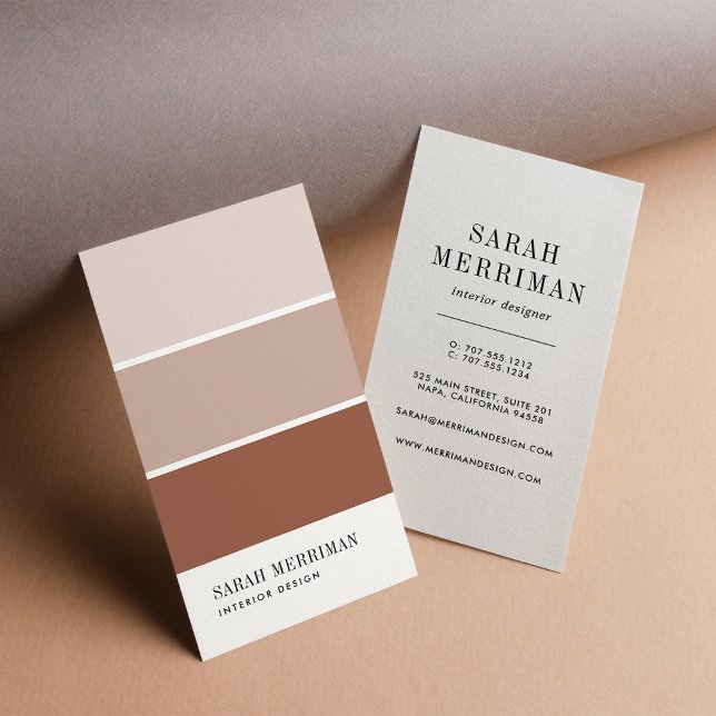 Paint Chip | Warme Terracotta Zuhause - Räume Desi Visitenkarte (Von Creator hochgeladen)