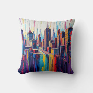 Paint CIty & Magic Wolf Pillow Kissen