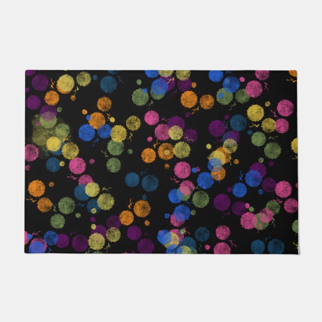 Paint Dots Doormat Fußmatte (Vorderseite)