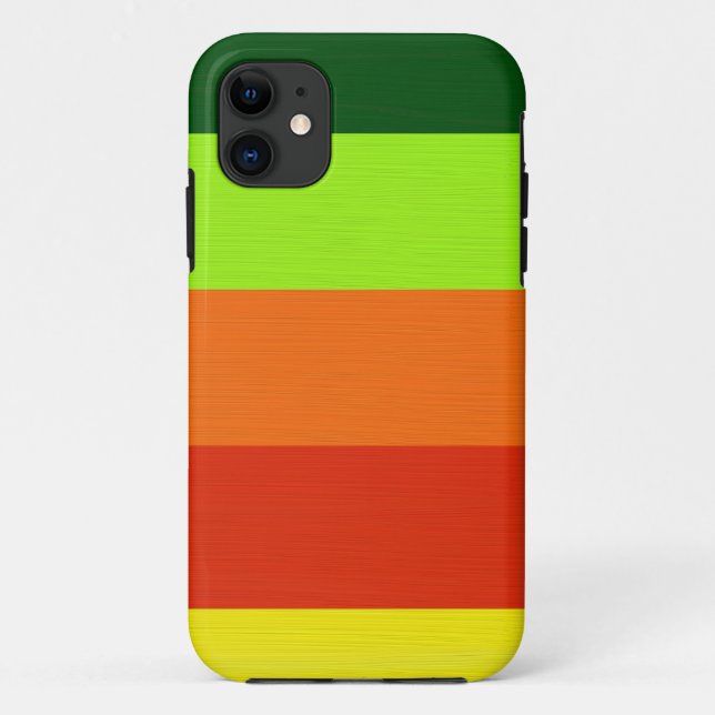 Paint green Limon orange Red Gelb Retro Streifen 3 Case-Mate iPhone Hülle (Rückseite)