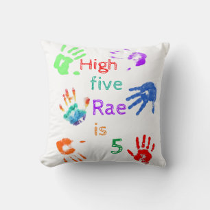 Paint Handdrucke Geburtstag mit Personalisiertem N Kissen