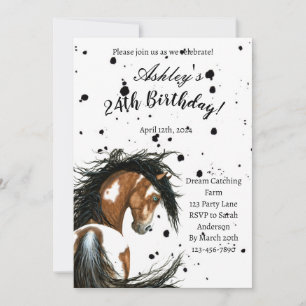 Paint Horse Birthday Card By Amylyn Bihrle Einladung