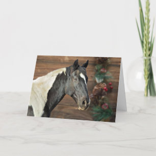 Paint Horse Christmas Card Dankeskarte