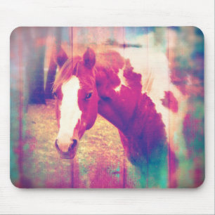 Paint Horse Grunge Mousepad