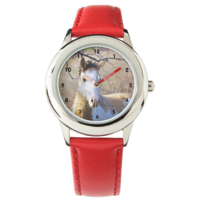 Paint Horse Kids Watch Armbanduhr (Vorderseite)