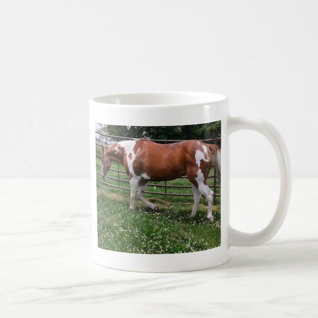 Paint Horse Mare genannt Flashy Kaffeetasse (Rechts)