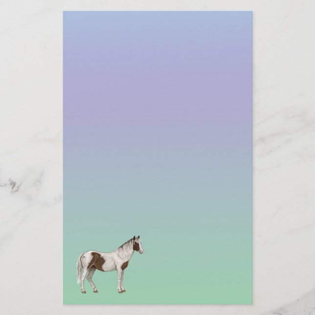 Paint Horse Pastel Papier (Vorderseite)
