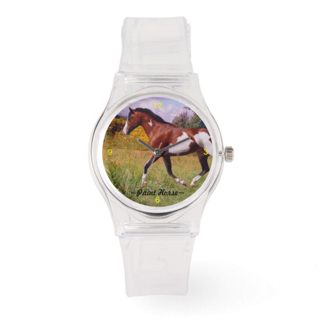 Paint Horse Trotting Watch Armbanduhr (Vorderseite)