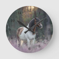 Paint Horse Wall Clock