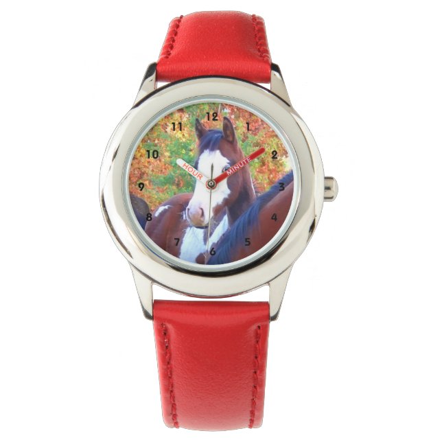 Paint Horse Watches für Kinder Armbanduhr (Vorderseite)