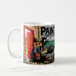 Paint It Black Moody Coastal Drama Tasse