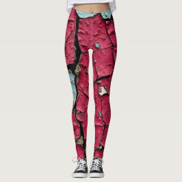 Paint Layers Peeling Leggings