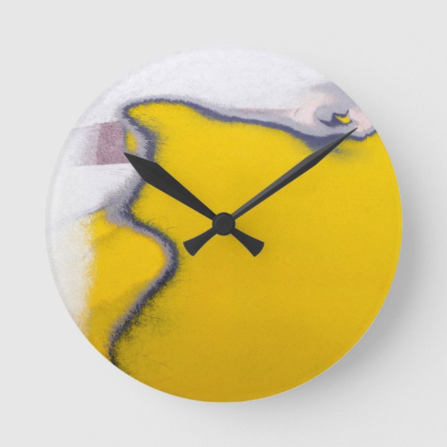 Paint Peeling Art Runde Wanduhr (Vorderseite)