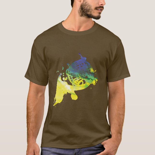 Paint Platsch Horn T-Shirt (Vorderseite)