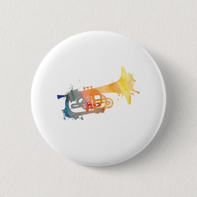 Paint Platsch Mellophone Button (Vorderseite)