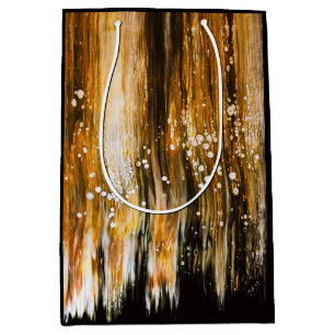 Paint Pour Cells Swimming Abstrakte Kunst Mittlere Geschenktüte