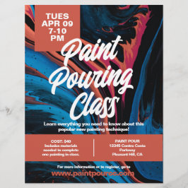 Paint Pour Class Flyer