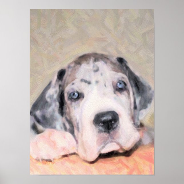 Paint: Puppy Dane Poster (Vorne)
