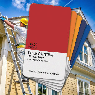 Paint Sample Painting Company Visitenkarte