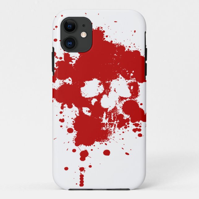 Paint Skull Case-Mate iPhone Hülle (Rückseite)