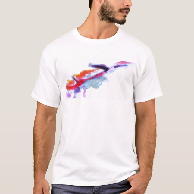 Paint Smears Smock Work T-Shirt (Vorderseite)