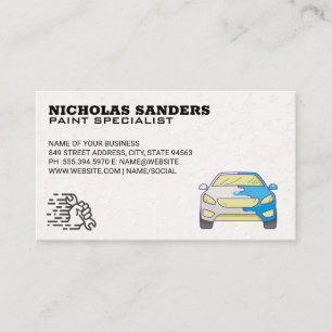 Paint Specialist   Auto Body Shop Visitenkarte