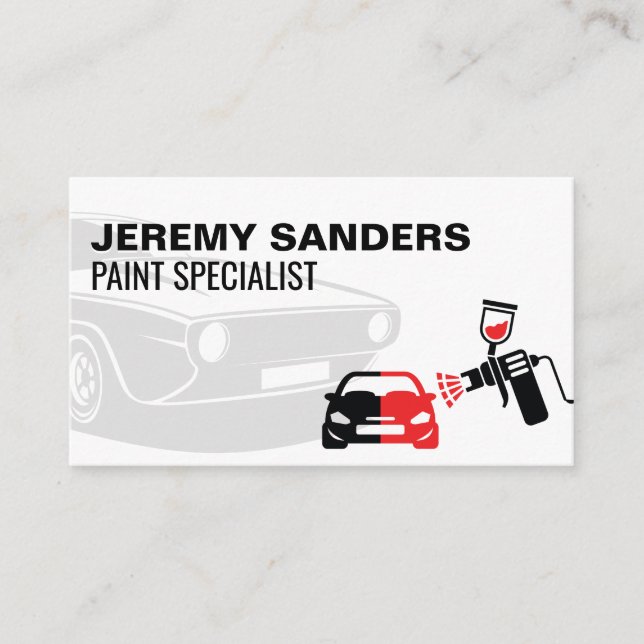 Paint Specialist | Auto Paint Service Visitenkarte (Vorderseite)