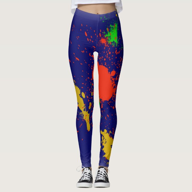 Paint Splash Designer Leggings - Geschenke (Vorderseite)