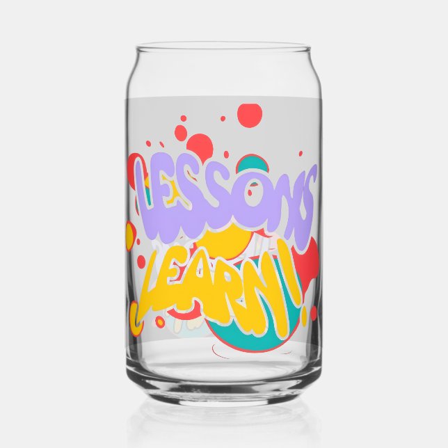  PAINT SPLASH LESSONS LEARN GLASS CUP DOSENGLAS (Vorderseite)