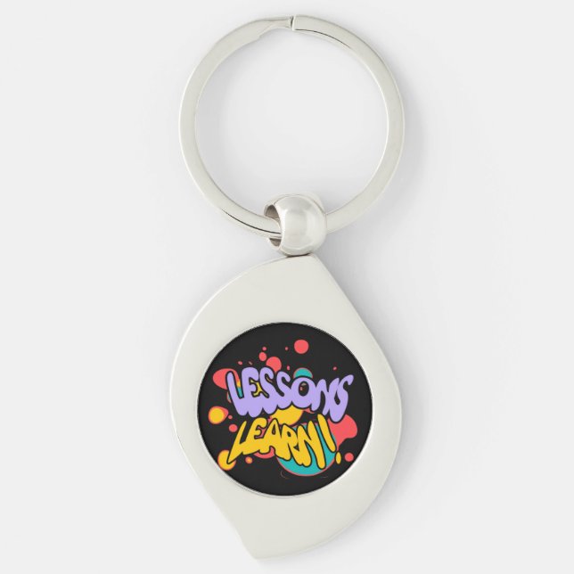  PAINT SPLASH LESSONS LEARN METAL KEYCHAIN  SCHLÜSSELANHÄNGER (Vorderseite)