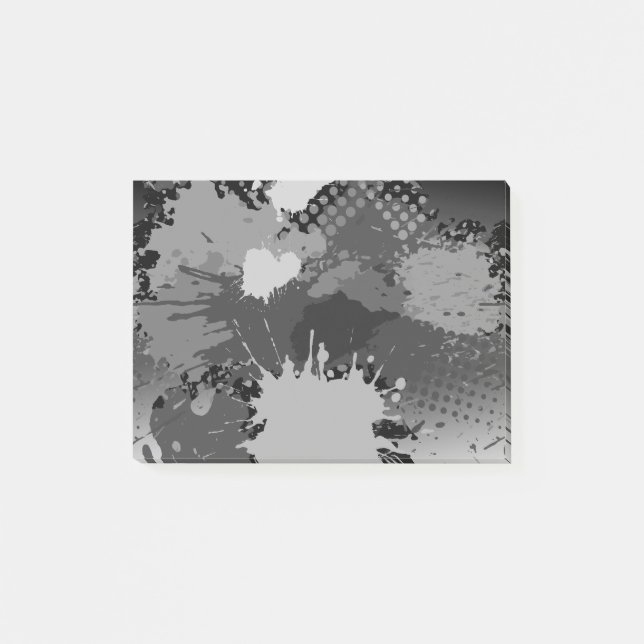 Paint Splash Muster 2 Post-it Klebezettel (Vorderseite)