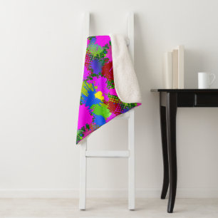 Paint Splash Muster 3 Sherpadecke